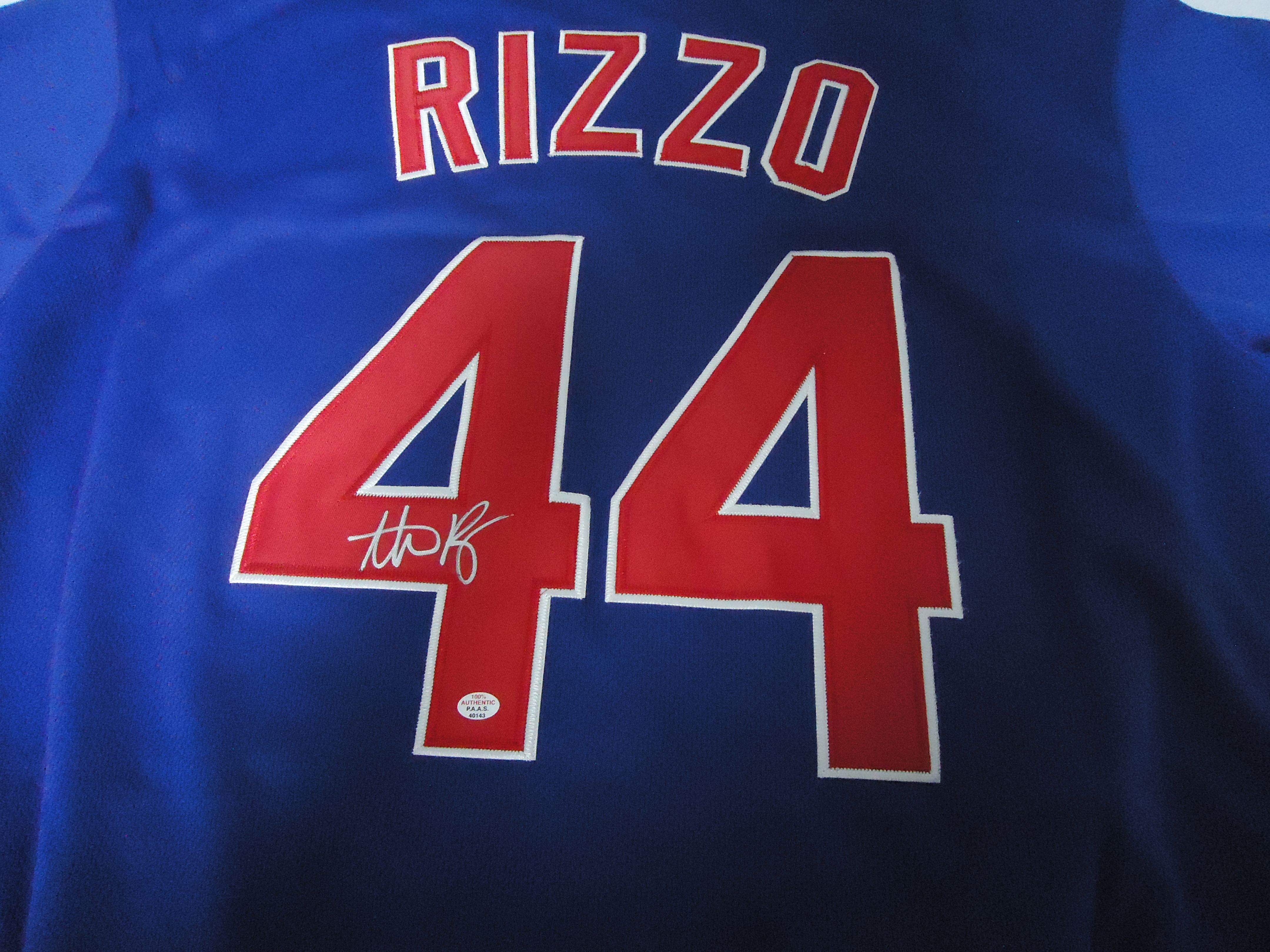 Anthony Rizzo Chicago Cubs Signed autographed
