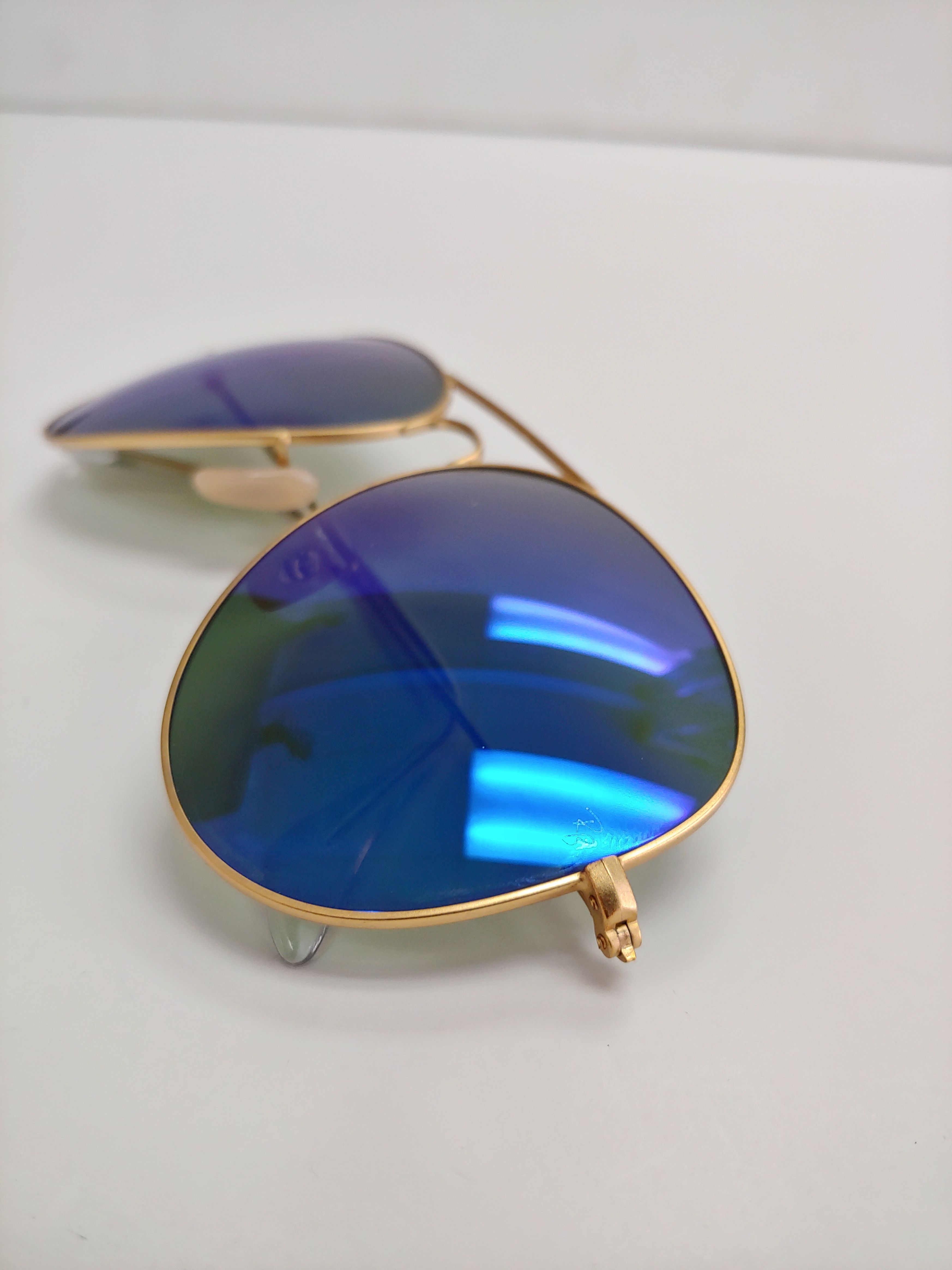 New Ray Ban Classic Large Aviator RB3026 Gold Blue Lens 001  display picture 2
