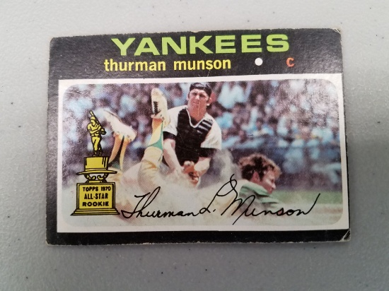 1971 TOPPS THURMON MUNSON VINTAGE CARD