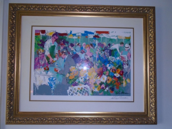 Framed hand signed open edition Serigraph in deluxe custom frame by LeRoy Neiman.