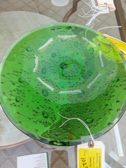 Green Lalique Bowl