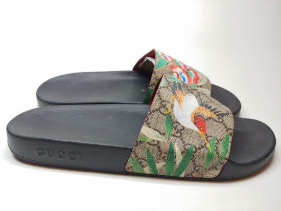 gucci hummingbird slides