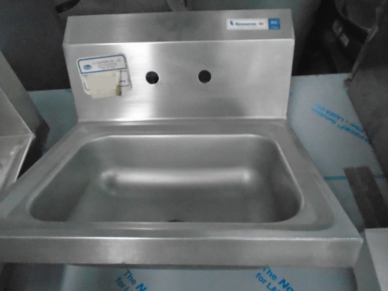 BK Resources stainless steel hand sink.