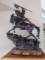 Day of Honor Indian riding a horse holding up a spear Bronze Sculpture