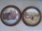 Pair of Gorham China plates in a wood frame by John Clymer