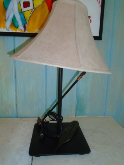 Arrow & Feather Table Lamp with shade.