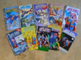 Set of 10 Celebrate the Century Super Heroes Stamp Album comic books.