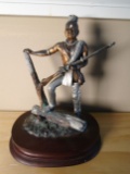Mohawk Hunter Indian holding a rifle Bronze Sculpture