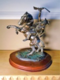 Dakotas! It Is A Good Day To Die /  Crazy Horse Indian on a horse Bronze Sculpture