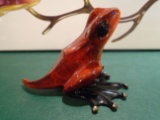 Polly Wog Rust and black frog Bronze Sculpture