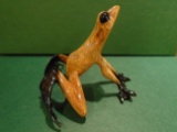 Frenchie Tan mottled frog Bronze Sculpture