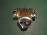 Georg Jensen Silver plated frog paperweight