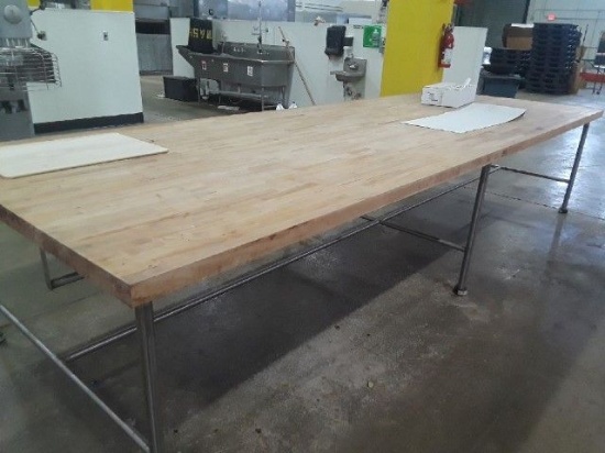 Extra Large Boos Wood Table