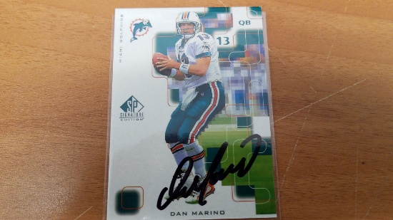 DAN MARINO UPPERDECK SIGNED INSERT UD COA