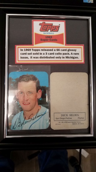 DICK SELMA TOPPS RARE SUPER CARD  WAS ONLY AVAILABLE IN ONE STATE