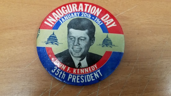 PRESIDENT JOHN KENNEDY  INAGURATION VINTAGE PIN