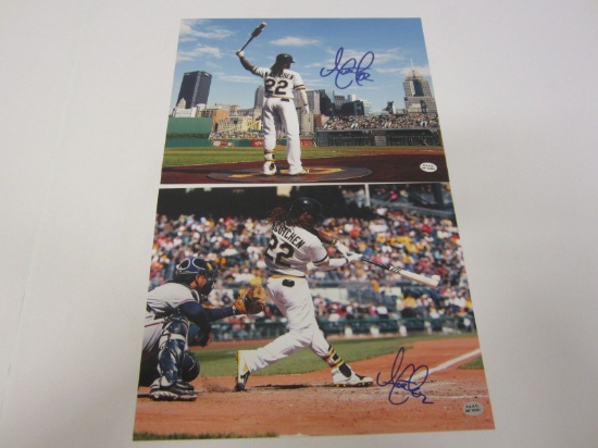 2 x Andrew McCutchen Pittsburgh Pirates Signed Autographed 8x10 Photos Certified CoA