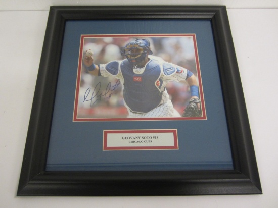 Geovany Soto Chicago Cubs Signed Autographed 8x10 Framed Photo Certified CoA