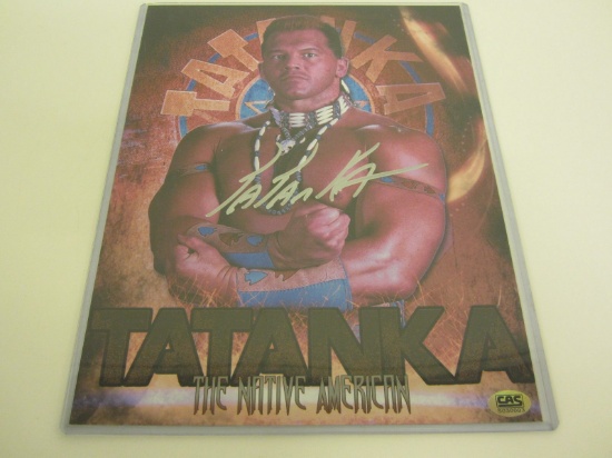 Tatanka Signed Autographed 8x10 Photo Certified CoA