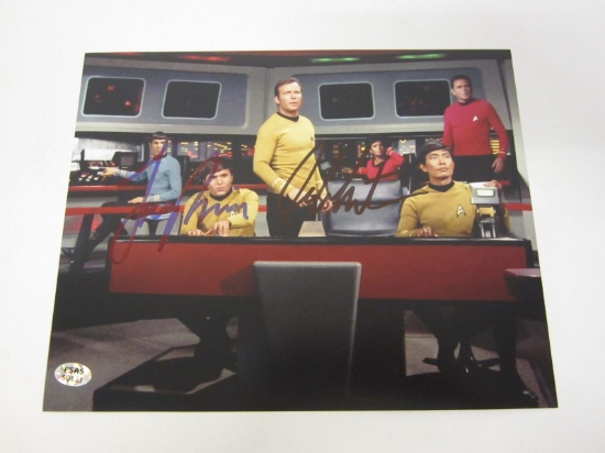 Leonard Nimoy & William Shatner Signed Autographed 'Star Trek' 8x10 Photo Certifed Coa