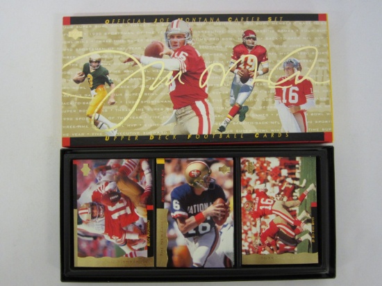 1995 Upper Deck Joe Montana San Francisco 49ers Career Set Football Card Box