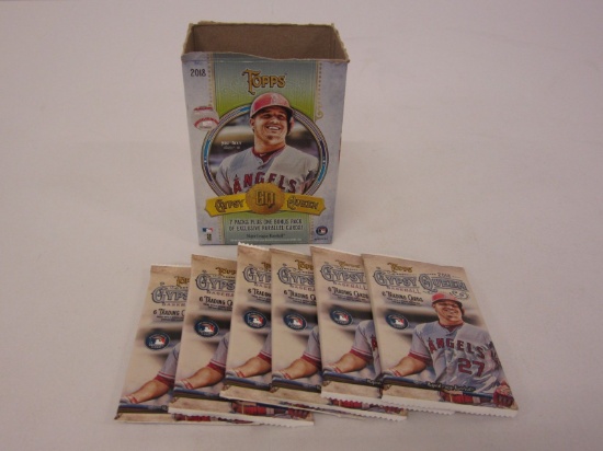 6 x Factory Sealed 2018 Topps Gypsy Queen Baseball Trading Card Packs