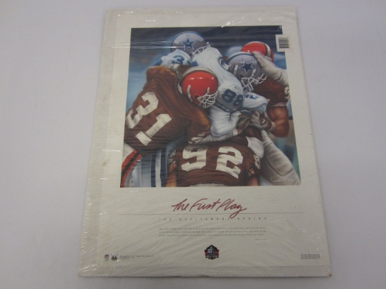 Cleveland Browns 'The First Play' Hall of Fame Poster Card