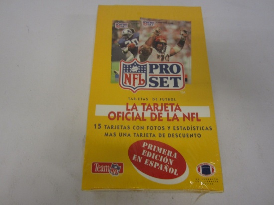 Factory Sealed 1991 NFL Pro Set Spanish Edition Football Trading Card Box