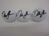 Lot of 3 x Dustin Johnson Signed Autographed Golf Balls Certified CoA