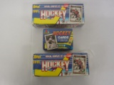 3 x Factory Sealed Topps Hockey Trading Card Complete Sets (1x 1990 & 2x 1991)