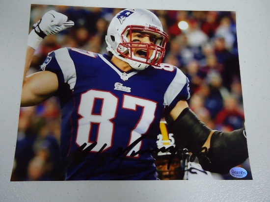 Rob Gronkowski New England Patriots Signed Autographed 8x10 color photo Certified COA 541