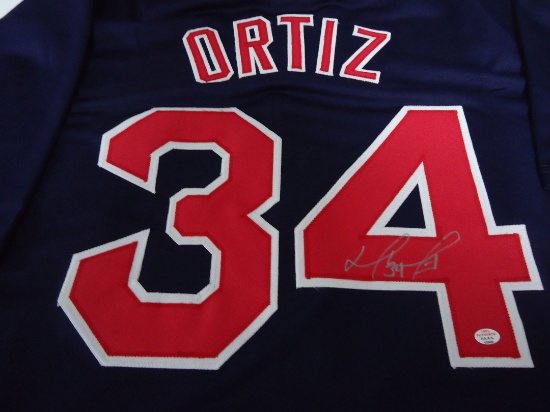 David Ortiz Boston Red Sox Signed autographed blue baseball jersey Certified COA 909