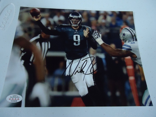 Nick Foles Philadelphia Eagles Signed autographed 8x10 color photo Certified COA 458