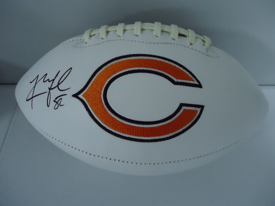 Khalil Mack Chicago Bears Signed autographed full size logo football Certified COA 249