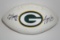 Clay Matthews III & Jordy Nelson signed Green Bay Packers Logo Football.