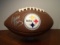 Franco Harris signed Pittsburgh Steelers logo Mini football.