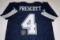 Dak Prescott Dallas Cowboys signed Football Jersey.