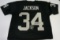 Bo Jackson Oakland Raiders signed Football jersey.