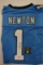 Cam Newton Carolina Panthers signed Football jersey.