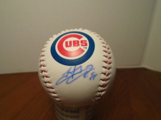 Hector Rondon signed Chicago Cubs Logo Baseball.