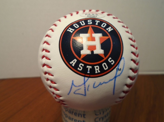 Jose Altuve signed Houston Astros logo Baseball.