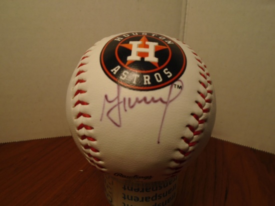 Jose Altuve signed Houston Astros Logo Baseball