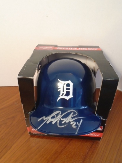 Miguel Cabrera signed Detroit Tigers Mini batting helmet.