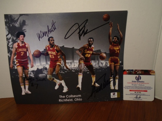 Multi signed Cavaliers players color photo
