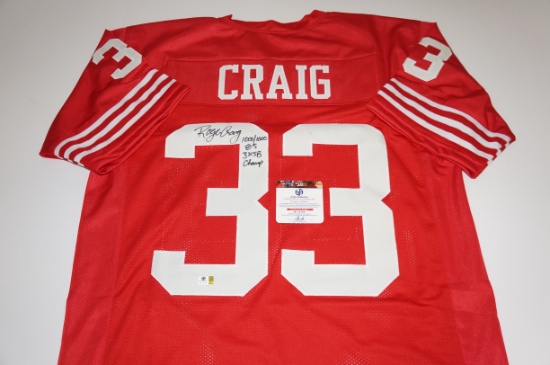 Roger Craig San Francisco 49ers signed Football Jersey