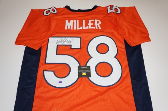 Von Miller Denver Broncos signed Football Jersey.