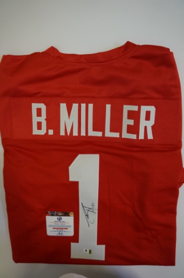 Braxton Miller signed Ohio State University Football jersey.