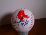 David Ortiz signed Boston Red Sox Logo Baseball