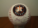 Carlos Correa signed Houston Astros logo Baseball