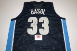 Marc Gasol signed Memphis Grizzlies jersey.